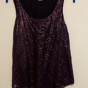 Apt. 9 Purple Sequin Tank Top, very nice bling.